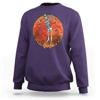 Golfing Skeleton Sweatshirt Funny Golf Skeleton Golf Lover Golfer Halloween Costume - Wonder Print Shop