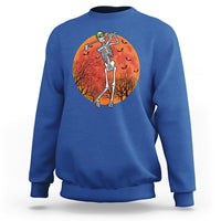 Golfing Skeleton Sweatshirt Funny Golf Skeleton Golf Lover Golfer Halloween Costume - Wonder Print Shop