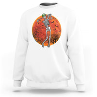 Golfing Skeleton Sweatshirt Funny Golf Skeleton Golf Lover Golfer Halloween Costume - Wonder Print Shop