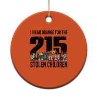 I Wear Orange For The 215 Stolen Children Christmas Ceramic Ornament Native Child Tribute 215 Memorial Awareness - Wonder Print Shop