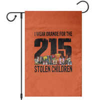 I Wear Orange For The 215 Stolen Children Garden Flag Native Child Tribute 215 Memorial Awareness - Wonder Print Shop