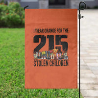 I Wear Orange For The 215 Stolen Children Garden Flag Native Child Tribute 215 Memorial Awareness - Wonder Print Shop