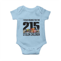 I Wear Orange For The 215 Stolen Children Baby Onesie Native Child Tribute 215 Memorial Awareness - Wonder Print Shop