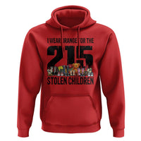 I Wear Orange For The 215 Stolen Children Hoodie Native Child Tribute 215 Memorial Awareness - Wonder Print Shop