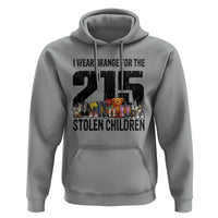 I Wear Orange For The 215 Stolen Children Hoodie Native Child Tribute 215 Memorial Awareness - Wonder Print Shop