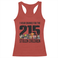 I Wear Orange For The 215 Stolen Children Racerback Tank Top Native Child Tribute 215 Memorial Awareness - Wonder Print Shop