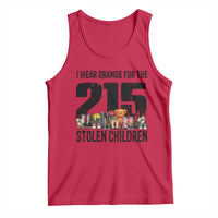 I Wear Orange For The 215 Stolen Children Tank Top Native Child Tribute 215 Memorial Awareness - Wonder Print Shop