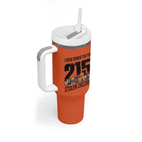I Wear Orange For The 215 Stolen Children Tumbler With Handle Native Child Tribute 215 Memorial Awareness - Wonder Print Shop