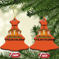 Orange Shirt Day Christmas Ceramic Ornament I Wear Orange For The 215 Stolen Children - Wonder Print Shop