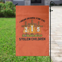 Orange Shirt Day Garden Flag I Wear Orange For The 215 Stolen Children - Wonder Print Shop