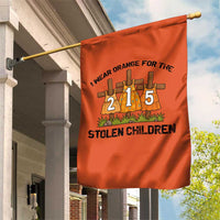 Orange Shirt Day Garden Flag I Wear Orange For The 215 Stolen Children - Wonder Print Shop