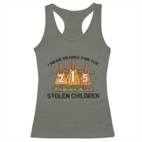 Orange Shirt Day Racerback Tank Top I Wear Orange For The 215 Stolen Children - Wonder Print Shop
