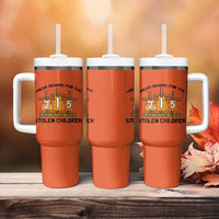 Orange Shirt Day Tumbler With Handle I Wear Orange For The 215 Stolen Children - Wonder Print Shop