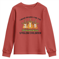 Orange Shirt Day Youth Sweatshirt I Wear Orange For The 215 Stolen Children - Wonder Print Shop