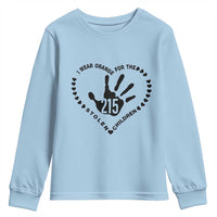Orange Shirt Day Youth Sweatshirt I Wear Orange For The Stolen Children 215 Memorial Tribute - Wonder Print Shop