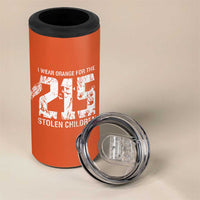 I Wear Orange For The 215 Stolen Children 4 in 1 Can Cooler Tumbler Orange Shirt Day 215 Memorial Awareness - Wonder Print Shop