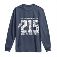 I Wear Orange For The 215 Stolen Children Long Sleeve Shirt Orange Shirt Day 215 Memorial Awareness - Wonder Print Shop