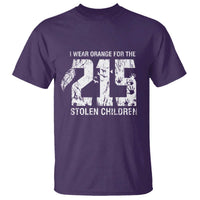 I Wear Orange For The 215 Stolen Children T Shirt Orange Shirt Day 215 Memorial Awareness - Wonder Print Shop