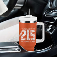 I Wear Orange For The 215 Stolen Children Tumbler With Handle Orange Shirt Day 215 Memorial Awareness - Wonder Print Shop