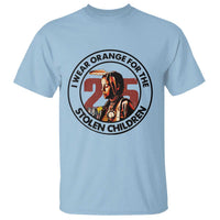 I Wear Orange For The 215 Stolen Children T Shirt Indigenous Girl Orange Shirt Day - Wonder Print Shop