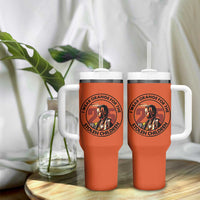 I Wear Orange For The 215 Stolen Children Tumbler With Handle Indigenous Girl Orange Shirt Day - Wonder Print Shop
