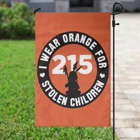 Orange Shirt Day 215 Memorial Garden Flag I Wear Orange For Stolen Children Indigenous Tribute - Wonder Print Shop