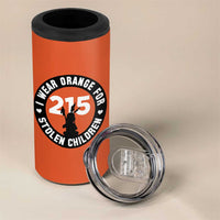 Orange Shirt Day 215 Memorial 4 in 1 Can Cooler Tumbler I Wear Orange For Stolen Children Indigenous Tribute - Wonder Print Shop