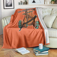 Orange Shirt Day Memorial Bear Throw Blanket You Are Not Forgotten Stolen Children Tribute - Wonder Print Shop
