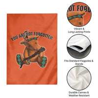 Orange Shirt Day Memorial Bear Garden Flag You Are Not Forgotten Stolen Children Tribute - Wonder Print Shop