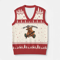 Orange Shirt Day Memorial Bear V-Neck Knit Sweater Vest You Are Not Forgotten Stolen Children Tribute - Wonder Print Shop