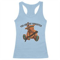 Orange Shirt Day Memorial Bear Racerback Tank Top You Are Not Forgotten Stolen Children Tribute - Wonder Print Shop