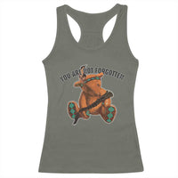 Orange Shirt Day Memorial Bear Racerback Tank Top You Are Not Forgotten Stolen Children Tribute - Wonder Print Shop