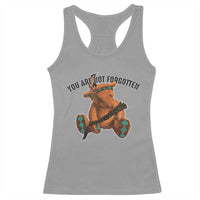 Orange Shirt Day Memorial Bear Racerback Tank Top You Are Not Forgotten Stolen Children Tribute - Wonder Print Shop