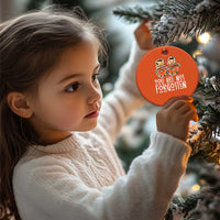 Orange Shirt Day Memorial Moccasins Christmas Ceramic Ornament You Are Not Forgotten Indigenous Remembrance for Stolen Children - Wonder Print Shop