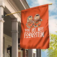Orange Shirt Day Memorial Moccasins Garden Flag You Are Not Forgotten Indigenous Remembrance for Stolen Children - Wonder Print Shop