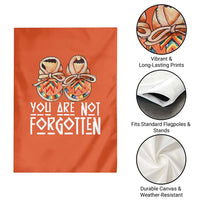 Orange Shirt Day Memorial Moccasins Garden Flag You Are Not Forgotten Indigenous Remembrance for Stolen Children - Wonder Print Shop