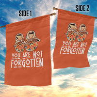 Orange Shirt Day Memorial Moccasins Garden Flag You Are Not Forgotten Indigenous Remembrance for Stolen Children - Wonder Print Shop