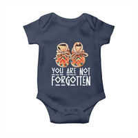 Orange Shirt Day Memorial Moccasins Baby Onesie You Are Not Forgotten Indigenous Remembrance for Stolen Children - Wonder Print Shop