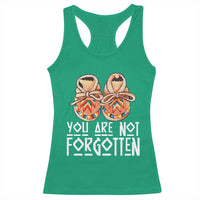 Orange Shirt Day Memorial Moccasins Racerback Tank Top You Are Not Forgotten Indigenous Remembrance for Stolen Children - Wonder Print Shop