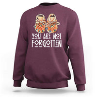 Orange Shirt Day Memorial Moccasins Sweatshirt You Are Not Forgotten Indigenous Remembrance for Stolen Children - Wonder Print Shop