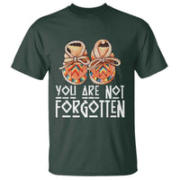 Orange Shirt Day Memorial Moccasins T Shirt You Are Not Forgotten Indigenous Remembrance for Stolen Children - Wonder Print Shop