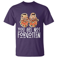 Orange Shirt Day Memorial Moccasins T Shirt You Are Not Forgotten Indigenous Remembrance for Stolen Children - Wonder Print Shop