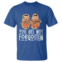 Orange Shirt Day Memorial Moccasins T Shirt You Are Not Forgotten Indigenous Remembrance for Stolen Children - Wonder Print Shop