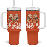 Orange Shirt Day Memorial Moccasins Tumbler With Handle You Are Not Forgotten Indigenous Remembrance for Stolen Children - Wonder Print Shop