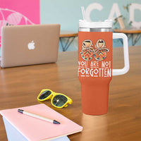 Orange Shirt Day Memorial Moccasins Tumbler With Handle You Are Not Forgotten Indigenous Remembrance for Stolen Children - Wonder Print Shop