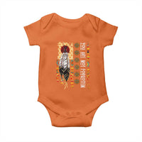Orange Shirt Day Feather Flag Baby Onesie You Are Not Forgotten Indigenous Tribute - Wonder Print Shop