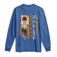 Orange Shirt Day Feather Flag Long Sleeve Shirt You Are Not Forgotten Indigenous Tribute - Wonder Print Shop