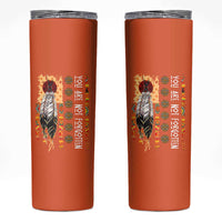 Orange Shirt Day Feather Flag Skinny Tumbler You Are Not Forgotten Indigenous Tribute - Wonder Print Shop