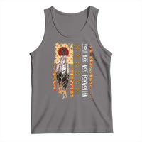 Orange Shirt Day Feather Flag Tank Top You Are Not Forgotten Indigenous Tribute - Wonder Print Shop