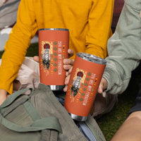 Orange Shirt Day Feather Flag Tumbler Cup You Are Not Forgotten Indigenous Tribute - Wonder Print Shop